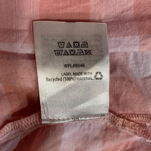 Style & Co Button-up Pink Checkered Camp Shirt size M​ - Picture 6 of 11